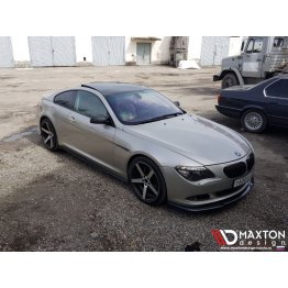 Накладка сплиттер на передний бампер вариант 2 на BMW 6 E63 / E64